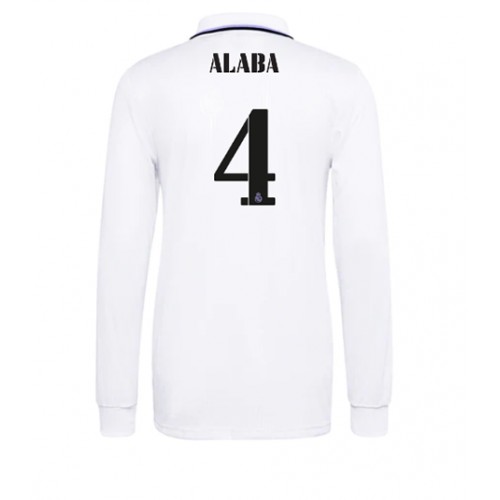 Real Madrid David Alaba #4 Hjemmedrakt 2022-23 Langermet Real Madrid David Alaba #4 Hjemmedrakt 2022-23 Langermet